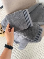 Набір махрових рушників Puraligne Antrasit Soft Cotton Maison D’or | антрацит | 100% бавовна | 3 рушники Luxury Set - Зображення 3