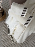 Набір махрових рушників Puraligne Cream Soft Cotton Maison D’or | кремовий | 100% бавовна | 3 рушники Premium Gift Set - Зображення 3