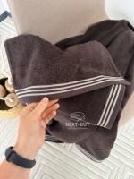 Набір махрових рушників Puraligne Brown Soft Cotton Maison D’or | коричневий | 100% бавовна | 3 рушники Premium Gift Set - Зображення 2