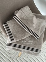 Набір махрових рушників Puraligne Beige Soft Cotton Maison D’or | бежевий | 100% бавовна | 3 рушники Premium Gift Set