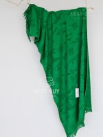 Пляжний рушник MIAMI Green Maison D’or 100×200 см 100% бавовна махра, зелений, жаккард, з бахромою, premium Туреччина - Зображення 6