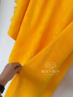 Пляжний рушник Maison D’or MIAMI Yellow 100×200 см яскравий premium cotton з бахромою | легкий travel формат - Зображення 3