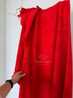 Пляжное полотенце Maison D’or MIAMI Red 100×200 см премиум хлопок с бахромой | яркий luxury акцент — изображение 2