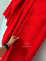 Пляжное полотенце Maison D’or MIAMI Red 100×200 см премиум хлопок с бахромой | яркий luxury акцент — изображение 6