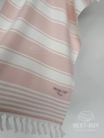 Жаккардовое полотенце с бахромой Maison D’or PRIMAVERA Beach Towel Rose White 50×100 см | 100% хлопок, махра + жаккард — изображение 6