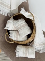 Кухонное полотенце Maison D’or Serviette 30×30 см ecru beige | махра с бахромой, Турция — изображение 6