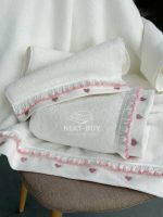 Maison D’or Ruffle Love Ecru-Pink - преміальний набір рушників з рюшами (100% бавовна, Туреччина) - Зображення 2