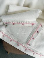 Maison D’or Ruffle Love Ecru-Pink - преміальний набір рушників з рюшами (100% бавовна, Туреччина) - Зображення 4