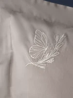 Літній комплект постільної білизни Lude Cream з піке | 100% бавовна - Зображення 3
