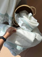 Набор бамбуковых полотенец Maison D'or Roses Ecru-Turquoise — изображение 3