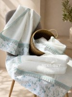Набор бамбуковых полотенец Maison D'or Roses Ecru-Turquoise — изображение 6
