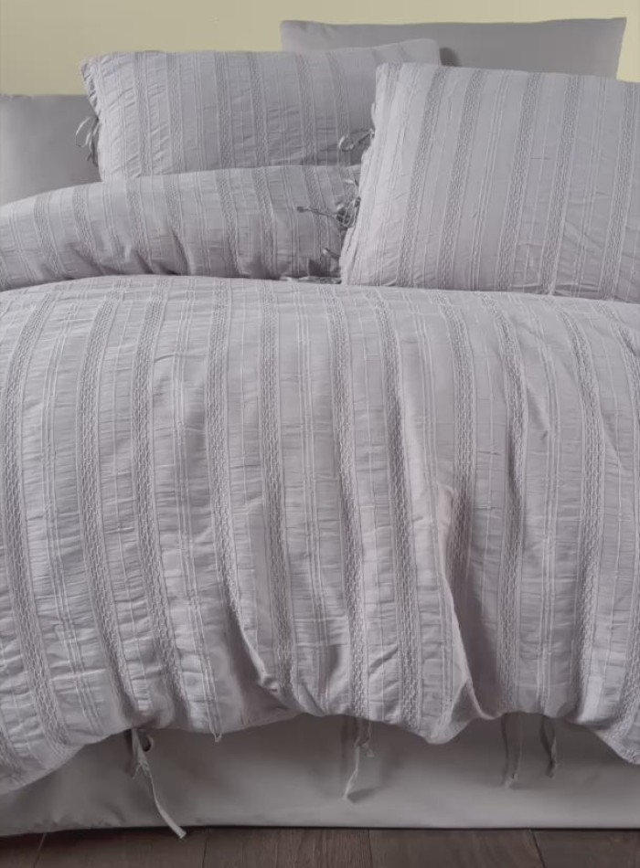 Постільна білизна ARDUS GREY Natural Cotton Series з вареної бавовни, євро комплект 200×220 - Зображення 4