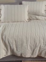 Постільна білизна RIHANNA GREY Natural Cotton Series з вареної бавовни, євро комплект 200×220 - Зображення 4