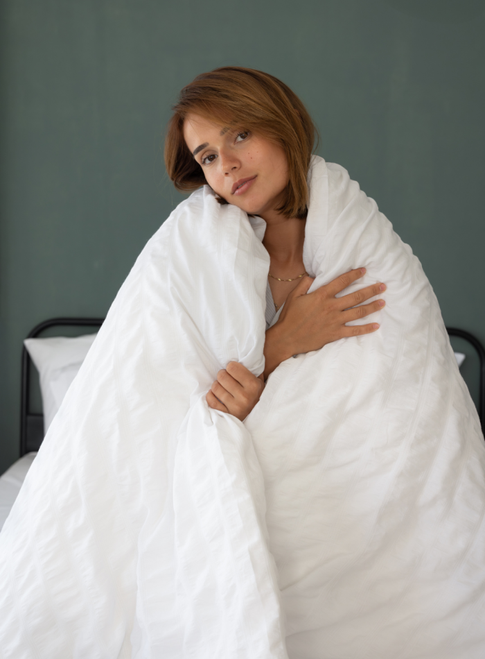 Постільна білизна ARIANNA WHITE Natural Cotton Series з вареної бавовни, євро комплект 200×220 - Зображення 5
