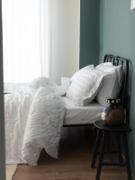 Постільна білизна ARIANNA WHITE Natural Cotton Series з вареної бавовни, євро комплект 200×220 - Зображення 3