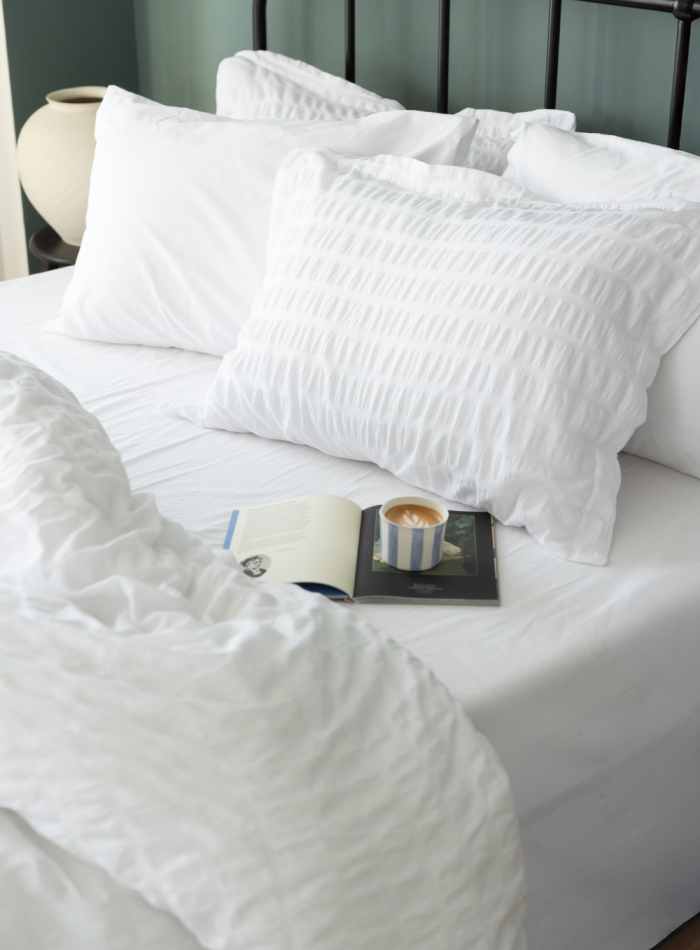 Постільна білизна ARIANNA WHITE Natural Cotton Series з вареної бавовни, євро комплект 200×220 - Зображення 2