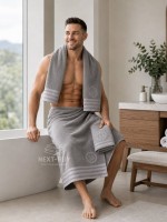 Maison D'or Delon Grey Cotton набір рушників для чоловіків сірий - Зображення 2