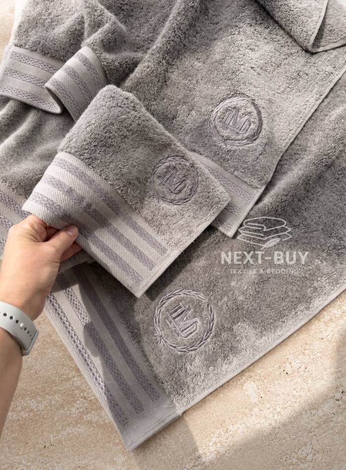 Maison D'or Delon Grey Cotton набір рушників для чоловіків сірий - Зображення 4
