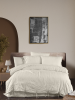 Постільна білизна ARDUS KREM Natural Cotton Series з вареної бавовни, євро комплект 200×220