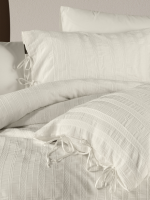 Постільна білизна ARDUS KREM Natural Cotton Series з вареної бавовни, євро комплект 200×220 - Зображення 2