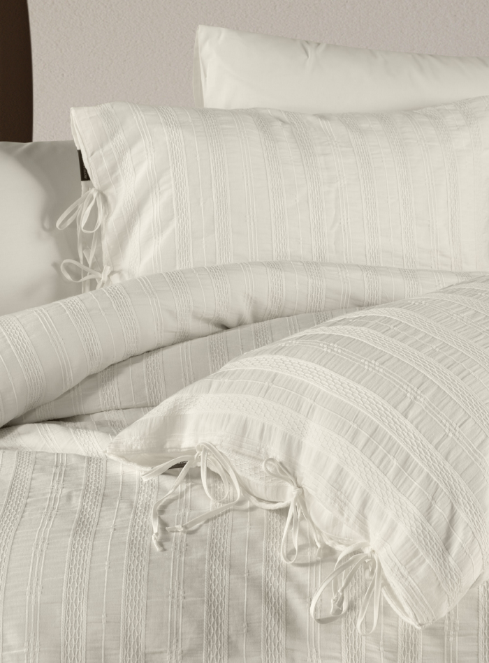 Постільна білизна ARDUS KREM Natural Cotton Series з вареної бавовни, євро комплект 200×220 - Зображення 2