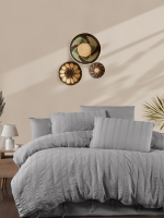 Постільна білизна ARDUS GREY Natural Cotton Series з вареної бавовни, євро комплект 200×220