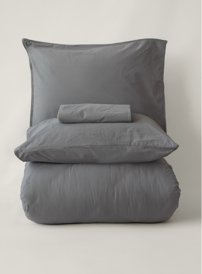 Постільна білизна JADORA GREY Natural Cotton Series з вареної бавовни, євро комплект 200×220 - Зображення 8