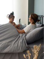 Постільна білизна JADORA GREY Natural Cotton Series з вареної бавовни, євро комплект 200×220 - Зображення 6