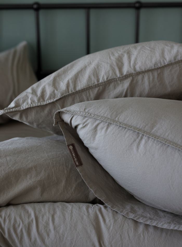 Постільна білизна JADORA GREY Natural Cotton Series з вареної бавовни, євро комплект 200×220 - Зображення 5