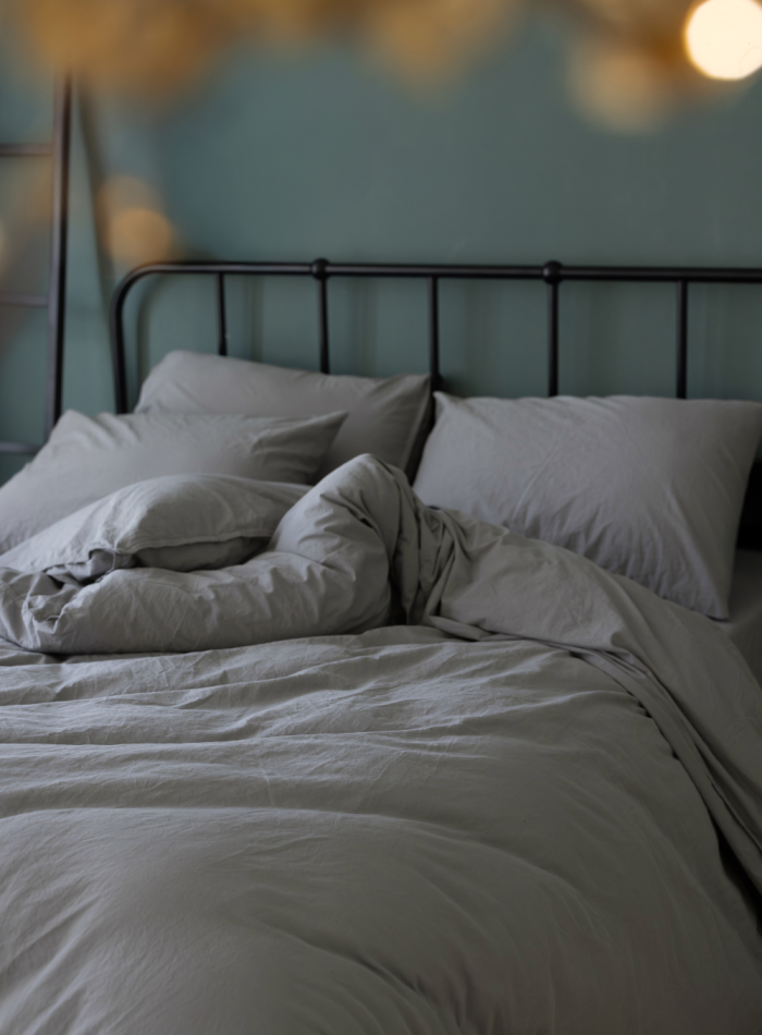 Постільна білизна JADORA GREY Natural Cotton Series з вареної бавовни, євро комплект 200×220 - Зображення 2