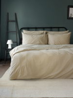 Постільна білизна JADORA WIND Natural Cotton Series з вареної бавовни, євро комплект 200×220
