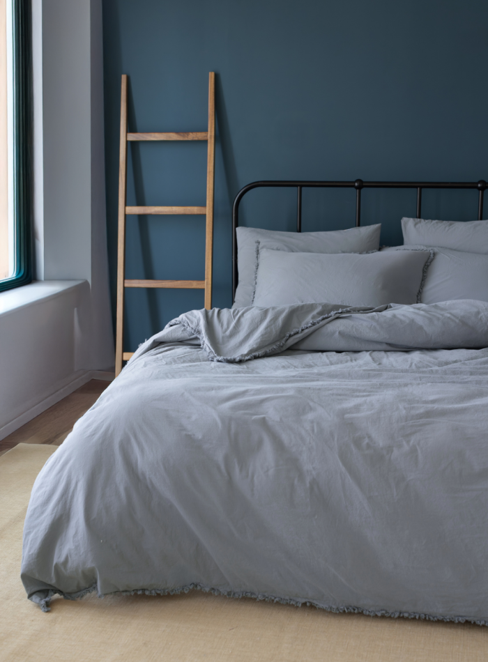Постільна білизна POLINA GREY Natural Cotton Series з вареної бавовни, євро комплект 200×220 - Зображення 3