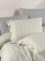 Постільна білизна RIHANNA GREY Natural Cotton Series з вареної бавовни, євро комплект 200×220 - Зображення 2