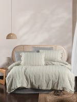 Постільна білизна RIHANNA GREY Natural Cotton Series з вареної бавовни, євро комплект 200×220