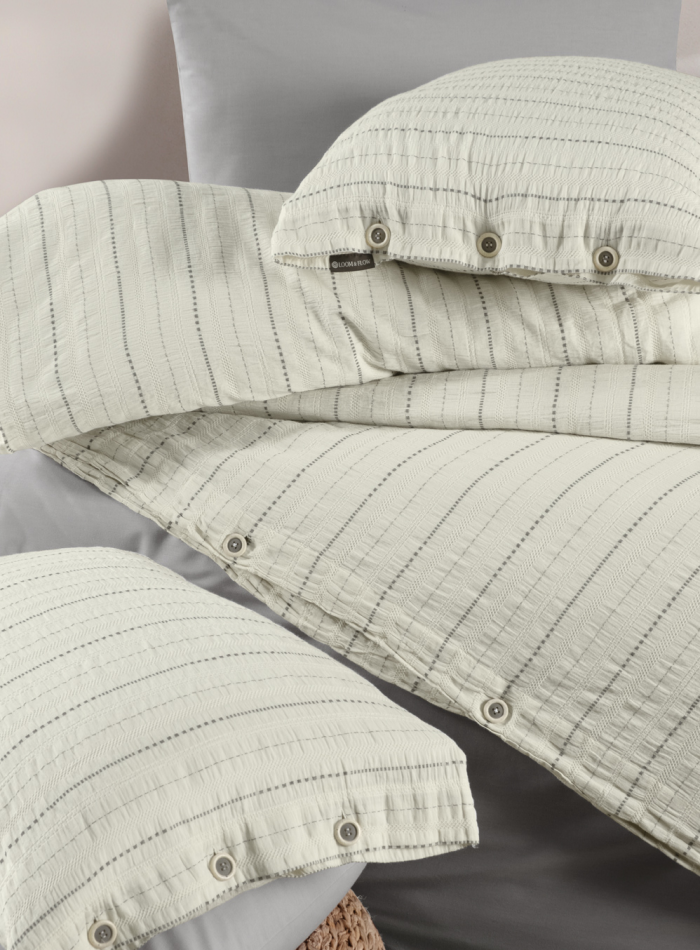 Постільна білизна RIHANNA GREY Natural Cotton Series з вареної бавовни, євро комплект 200×220 - Зображення 3