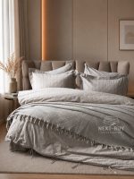Постільна білизна TIARA MINK Natural Cotton Series з вареної бавовни, євро комплект 200×220 - Зображення 2