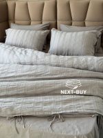 Постільна білизна ARDUS GREY Natural Cotton Series з вареної бавовни, євро комплект 200×220