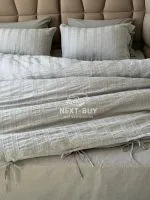 Постільна білизна ARDUS GREY Natural Cotton Series з вареної бавовни, євро комплект 200×220 - Зображення 2