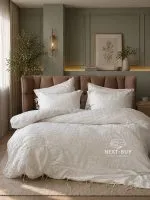 Постільна білизна ARDUS KREM Natural Cotton Series з вареної бавовни, євро комплект 200×220