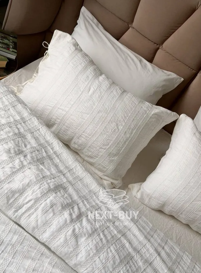Постільна білизна ARDUS KREM Natural Cotton Series з вареної бавовни, євро комплект 200×220 - Зображення 3
