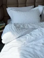 Постельное бельё ARIANNA WHITE Natural Cotton Series из варёного хлопка, евро комплект 200×220 — изображение 5