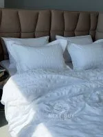 Постельное бельё ARIANNA WHITE Natural Cotton Series из варёного хлопка, евро комплект 200×220 — изображение 6