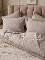Постільна білизна BERTHE MINK Natural Cotton Series з вареної бавовни, євро комплект 200×220 - Зображення 5