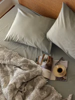 Постельное бельё с муслиновым покрывалом First Choice Josina Mink, 100% хлопок, Евро — изображение 2