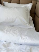 Постільна білизна Maison Dor Adrienne white 200x220 см бамбук жаккард - Зображення 2