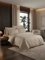 Постельное белье Maison D'or Solenne stone евро 200х220 тенсель