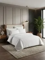 Постельное белье Maison D'or Solenne white евро 200х220 тенсель