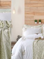 Постільна білизна Istanbul Home Collection Armoni Mint з муслиновим пледом - Зображення 6