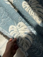 Постільна білизна Istanbul Home Collection Perge Mavi Blue з мусліну, євро 200×220 - Зображення 5