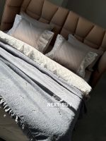 Махрове покривало 160х220 Maison Dor Les Azzures gri - Зображення 5